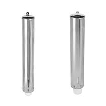 Kit Suporte Porta Copos Parede Água 200 ml e Café 50 ml Aço Inox Dispensador Dispenser