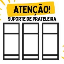 Kit Suporte Prateleira Estilo Industrial Ferro De Parede