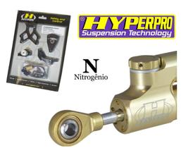 Kit Suporte Preto Amortecedor Direção Hyperpro Z800 z 800