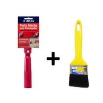 Kit Suporte Prolongador Pintura Porta Pincel Atlas + Trincha Kit Suporte Prolongador Pintura Porta Pincel Atlas + Trincha