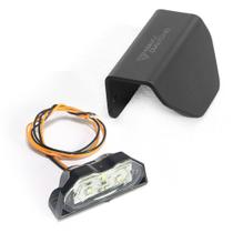 kit Suporte Protetor Aço e Luz Placa Led Carretinha Reboque kit Suporte Protetor Aço e Luz Placa Led Carretinha Reboque