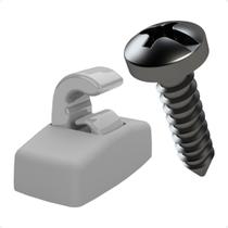 Kit Suporte Quebra-Sol Cinza VW Bora 2001 a 2011 3pcs