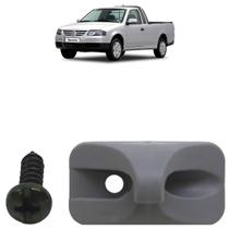 Kit Suporte Quebra Sol Saveiro G4 2006 A 2009 Cinza 2 Peças