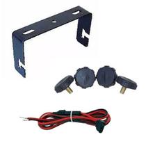 Kit Suporte Rádio Px Cobra 19dx Parafuso Cabo Dc Alimentacao