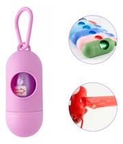 Kit Suporte + Refil Cata Caca Saquinhos Higiênicos Cachorro