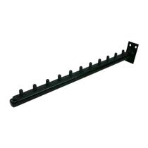 Kit suporte rt reto preto c/ acabamento p/ parede + parafuso e bucha - 5 unid