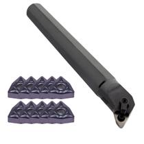 kit suporte s32t mwlnR 08 + 10 insertos c/ raio 08