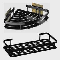 Kit Suporte Shampo Sabonete Banheiro Adesivo Parede Box Luxo Prateleira Kit Suporte Shampo Sabonete Banheiro Adesivo Parede Box Luxo Prateleira