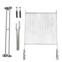 Kit Suporte Suspenso Pegador 49cm + Grelha Aramada 50x55cm Kit Suporte Suspenso Pegador 49cm + Grelha Aramada 50x55cm