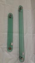 Kit suporte toalha de vidro verde e prolongadores Kit suporte toalha de vidro verde e prolongadores