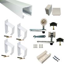 Kit Suporte Top Para Porta De Correr Branco 1,6m - TR2R