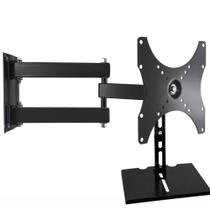 Kit Suporte Tv Tri Articulado 28/43 Suporte Receptor