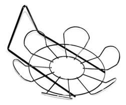 Kit Suporte Vaso Margarida Preto G - 4 un