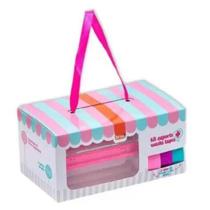 Kit Suporte Washi Tape + 3 Fitas 15mmx3m Tutti Frutti SF4001 Brw