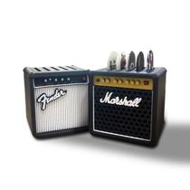 Kit Suportes para 5 Palhetas 2 Unid Mini Amplificador Guitar