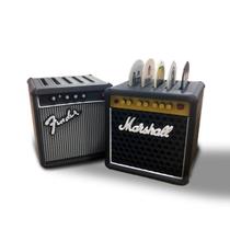 Kit Suportes para 5 Palhetas 2 Unid Mini Amplificador Violão