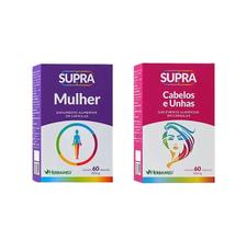 Kit Supra Mulher + Supra Cabelos E Unhas 60 Caps - Herbamed
