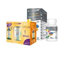 Kit supracorp omega + senior (omega 3 leve 240 cps e ganhe 60 cps + senior 50+ 60 cps
