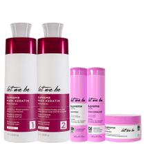 Kit Supreme Keratin 1000ml + Trio Supreme Care - Cuidado Completo