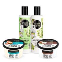 Kit Supremo Cabelo Cacheado Organic Shop Kit Supremo Cabelo Cacheado Organic Shop