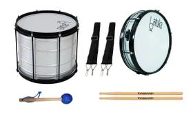 Kit Surdo 45cm X 14 + Caixa Repique 6x14 + Acessorios