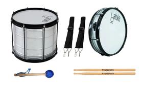 Kit Surdo 45cm X 14 + Caixa Repique 6x14 + Acessorios Kit Surdo 45cm X 14 + Caixa Repique 6x14 + Acessorios