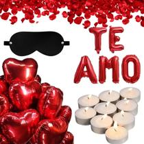 KIT Surpresa 11 balões 300 pétalas 20 velas Romântica Venda KIT Surpresa 11 balões 300 pétalas 20 velas Romântica Venda