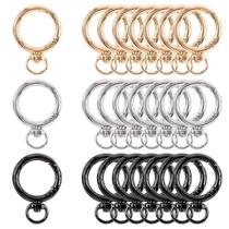 Kit surtido de clips redondos con resorte Swpeet, anillos en O y ganchos de presión