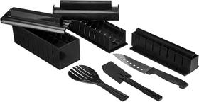 Kit Sushi 11 Pçs Moldes Arroz Rolo Fazendo Multifuncional