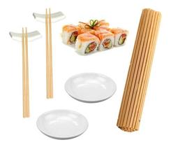 Kit Sushi 7pçs Comida Japonesa Serve 2 Pessoas