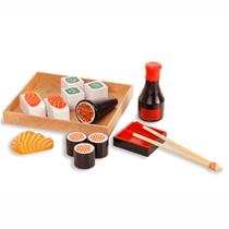 Kit Sushi Comidinha de Madeira Brinquedo de Madeira - Newart Toys