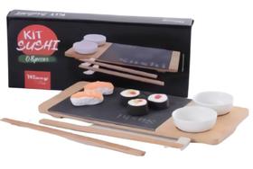 Kit Sushi Para Comida Oriental Hashi Tabua e Porta Molho 8 Peças - Wincy