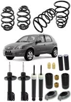 Kit Suspensão 4 Amortecedor 4 Molas 4 Batente Celta Prisma