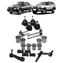 Kit Suspensão S10 Blazer 2009 Pivô Pitman Bucha Terminal