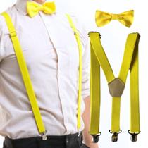 Kit Suspensório E Gravata Borboleta Adulto Com Regulagem Kit Suspensório E Gravata Borboleta Adulto Com Regulagem