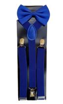 Kit suspensório + gravata borboleta adulto Unissex