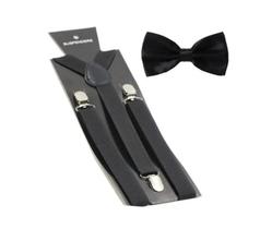 Kit Suspensório Gravata Borboleta Infantil Ou Adulto