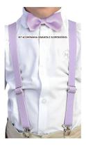 Kit Suspensório Infantil + Gravata borboleta infantil varias cores