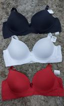 Kit sutiã plus size com 3 unidades Kit sutiã plus size com 3 unidades