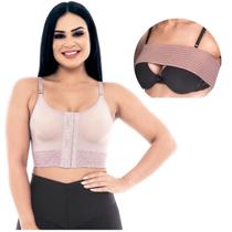 Kit Sutiã Pós Cirúrgico Conforto Pós Implante Faixa Compressora Mamária