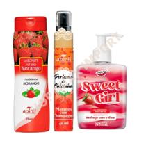 KIT Sweet Girl Gel Hidratante + Sabonete Íntimo + Perfume de Calcinha