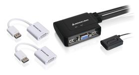 Kit Switch KVM IOGEAR 2-Portas VGA e DisplayPort GCS22DPKIT Kit Switch KVM IOGEAR 2-Portas VGA e DisplayPort GCS22DPKIT
