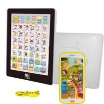 KIT Tablet e Celular Educativo Bilíngue 3D Touch com Música
