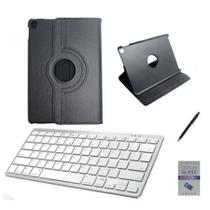 Kit tablet tablet 2 3 4 Geração Capa Giratória + Teclado Bluetooth + Película de Vidro