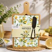 Kit Tábua Bambu Faca Siciliano Bandeja Cerâmica 3 Peças C953 Kit Tábua Bambu Faca Siciliano Bandeja Cerâmica 3 Peças C953