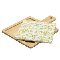 Kit Tábua Bambu Faca Siciliano Bandeja Cerâmica 3 Peças C953 Kit Tábua Bambu Faca Siciliano Bandeja Cerâmica 3 Peças C953