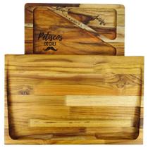Kit Tábua Churrasco Carne Madeira C/ Petisqueira de Madeira Kit Tábua Churrasco Carne Madeira C/ Petisqueira de Madeira