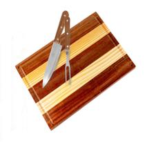 Kit Tabua Cortar Carne 42cm Churrasco C/ Jogo 2 Peças Talher Kit Tabua Cortar Carne 42cm Churrasco C/ Jogo 2 Peças Talher