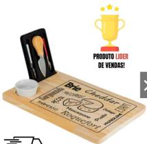 Kit Tábua Corte Frios Alimentos Natural Personalizada Top - DEBIASI