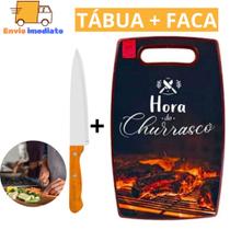 Kit Tábua de Carne + Faca de Cozinha Faca e Tábua de Corte de Cozinha para Carne Legumes Salada Com